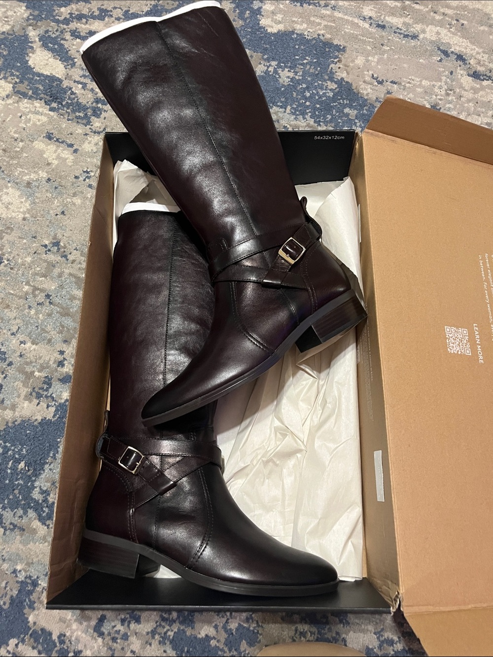 NIB Naturalizer Women's Tall Riding Boots in Dark Brown